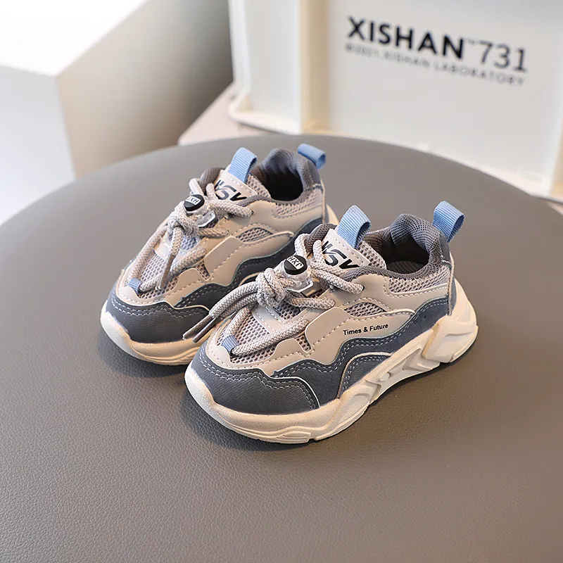Zapatillas deportivas para niños pequeños 2025, informales, de malla y cuero, para correr en la escuela, de 1 a 6 años_voghion.com