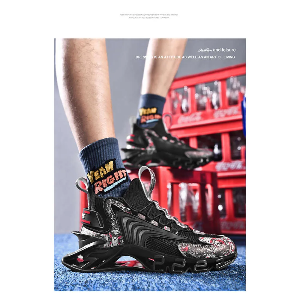 Heren Casual Nieuwe Mode Sport Lente Ademende Shark Blade Schoenen Heren Hoogwaardige Hardloopsneakers Lhshoe_voghion.com