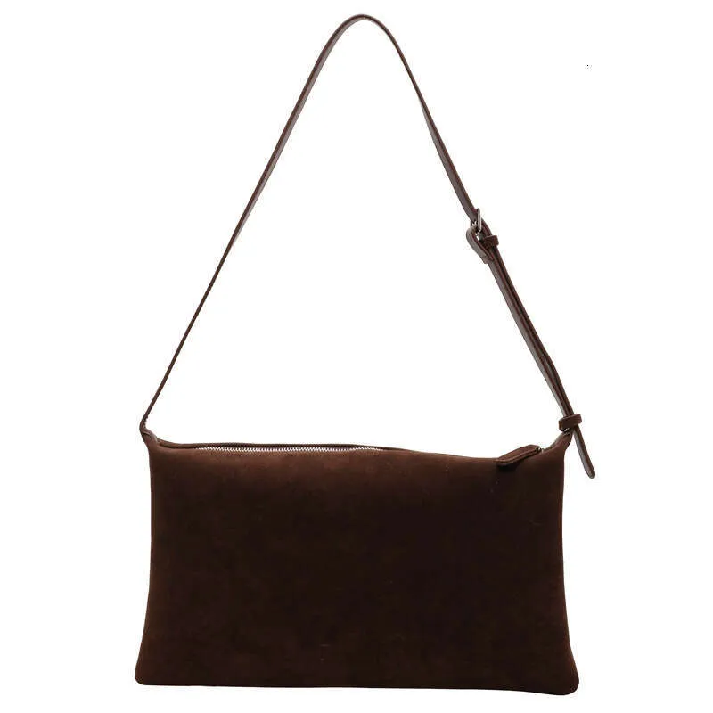 Vrouwen Slouchy Vintage Frosted Suede Nieuwe Herfst/Winter Schouder Onderarm Eenvoudige Tote Grote Capaciteit Forenzentas_voghion.com