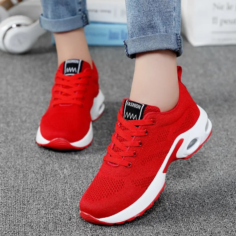 Trainers Ladies Casual Mesh Sneakers Pink Women Flat Lightweight Soft Breathable Footwear Basket Running Shoes Plus Size_voghion.com