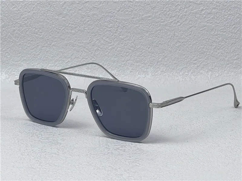 fashion Design Man Sunglasses 006 Square Frames Vintage Style Uv 400 Protective Outdoor Eyewear With Case_voghion.com