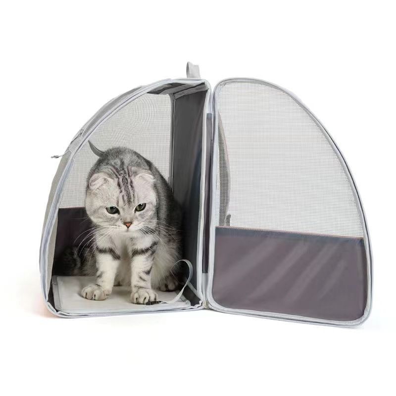 Katzentasche, Hundetasche, Outdoor-Tasche, tragbare Haustiertasche, Reppu, Leicht, Faltbar, Abnehmbar, Große_voghion.com