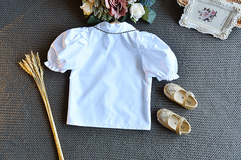 Mutter & Kinder kinder kleidung der mädchen Koreanische version außenhandel mode bestickt kurzarm-shirt plus jeansrock zwei-stück anzug_voghion.com