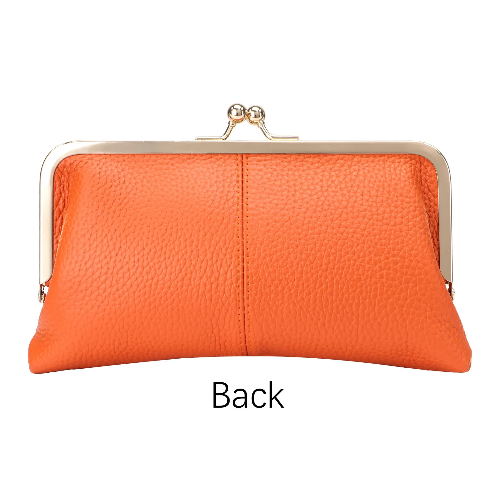 Royal Bagger Kiss Lock Geldbörse für Damen, echtes Rindsleder, großes Fassungsvermögen, Kartenhalter, modische Clutch, Handy-Geldbörse_voghion.com