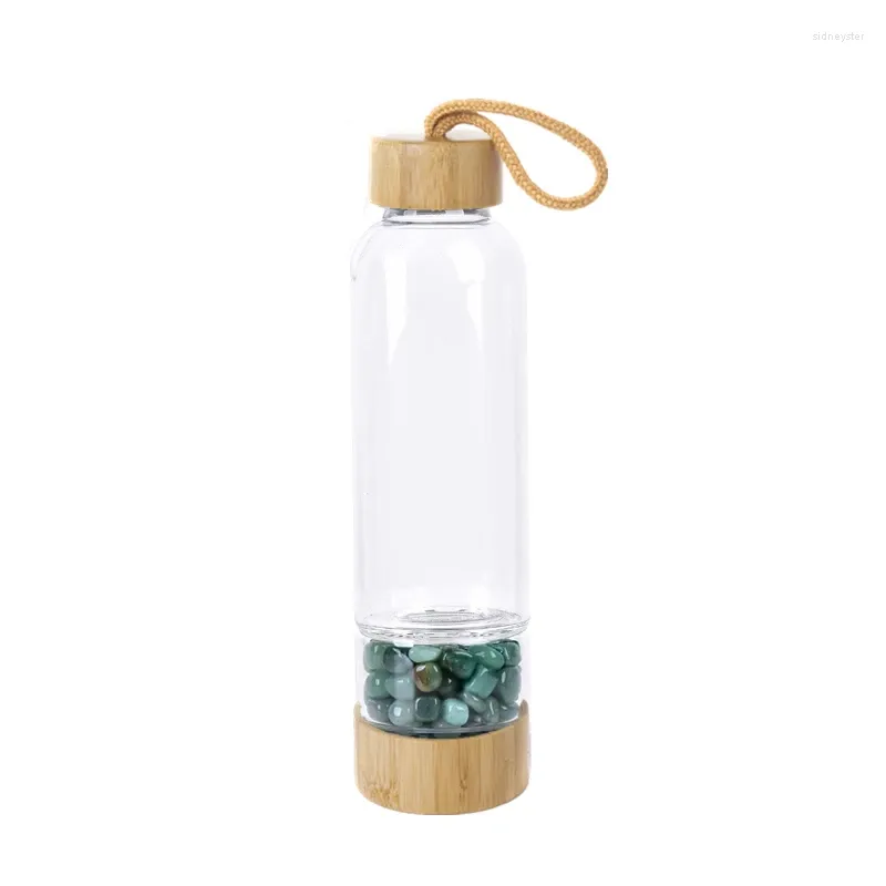 Anhänger Halsketten Kreative natürliche Quarzkristallglas Wasserflasche Kies unregelmäßige Stein Cup Point Zauberstab Heilung_voghion.com
