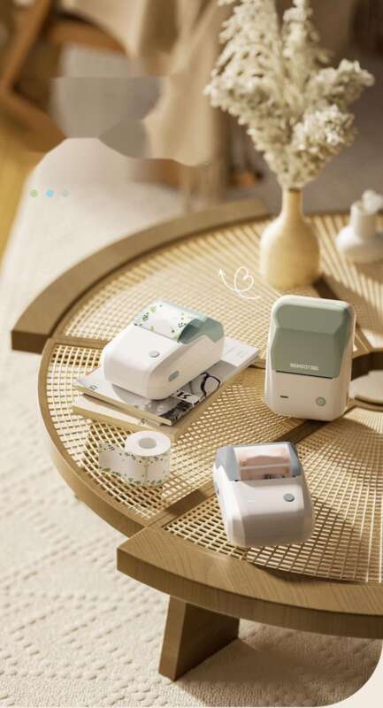 Jingchen B1 Sticker Label Color Handheld Notes Creative Cartoon Images Mobile Bluetooth Printer_voghion.com