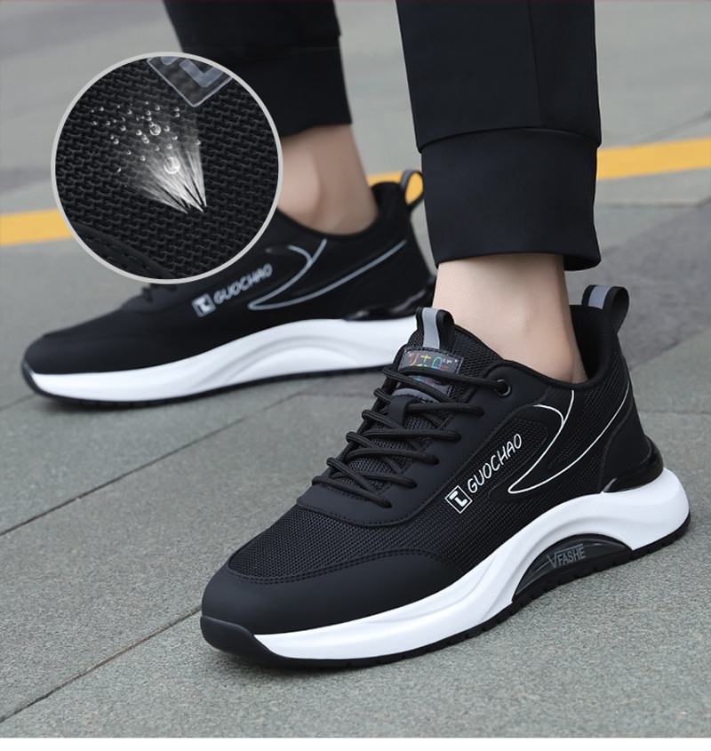 Herfst 2024 nieuwe trend veelzijdige heren sport casual leren oppervlak zwart ademend geurbestendige schoenen heren_voghion.com