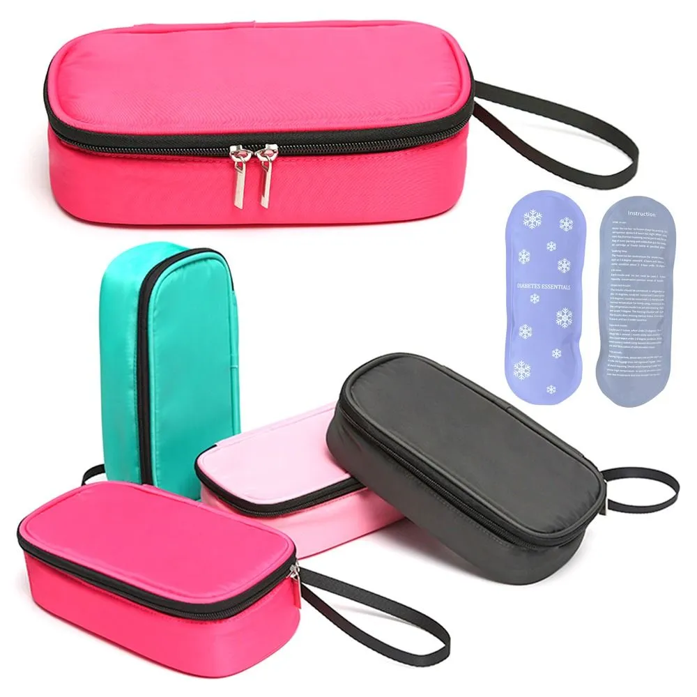 Oxford Without Gel Diabetic Pocket Insulin Cooling Bag Medicla Cooler Pill Protector Travel Case_voghion.com