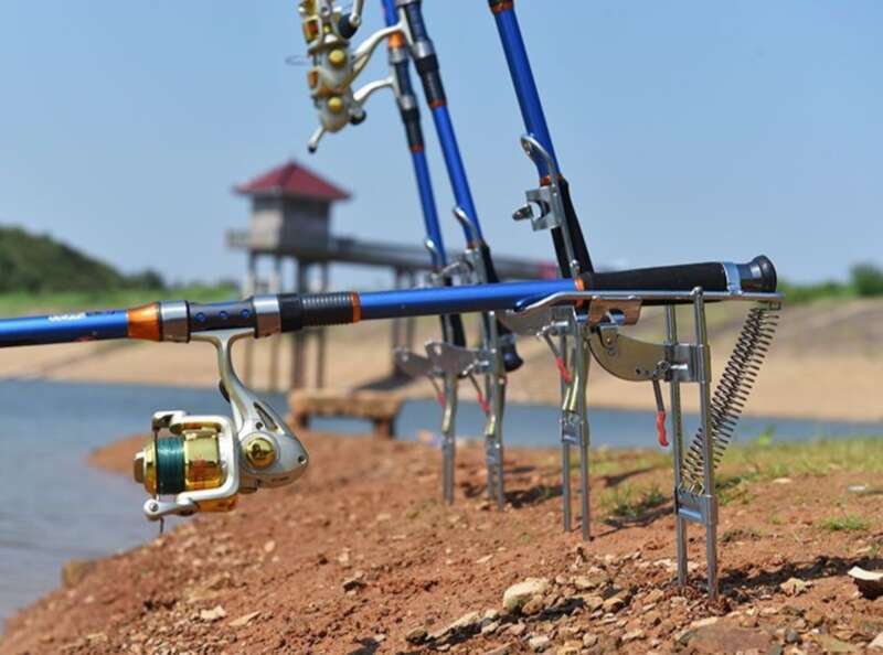 Sea Automatic Bouncing Up Fishing Artifact Sea Rod Gun Torreta Suporte de Pólo Inserção Multifuncional Inserção no Solo_voghion.com