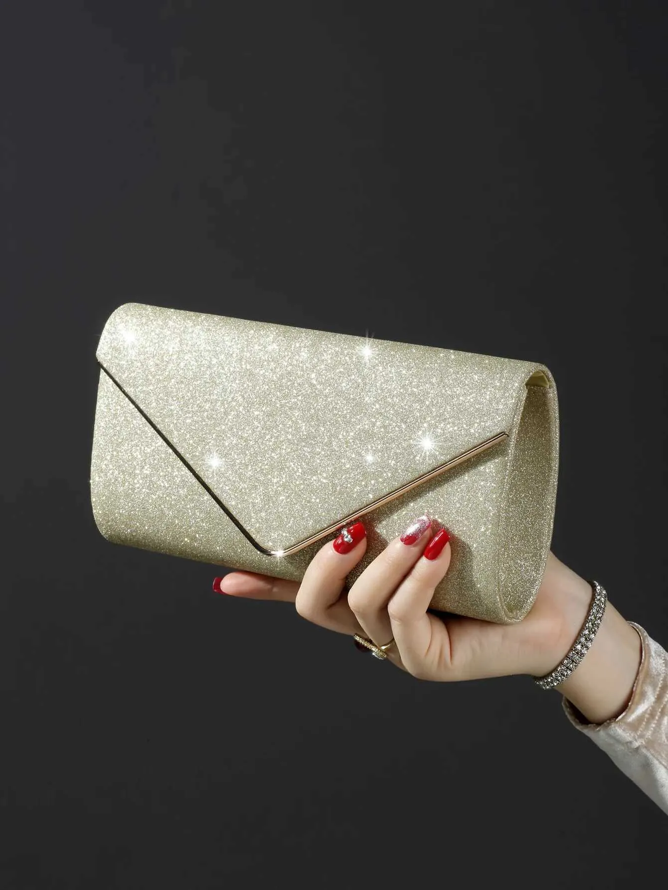 Sparkg élégant soirée Sparkg fête dames mariage portefeuille sac de dîner Y241019_voghion.com