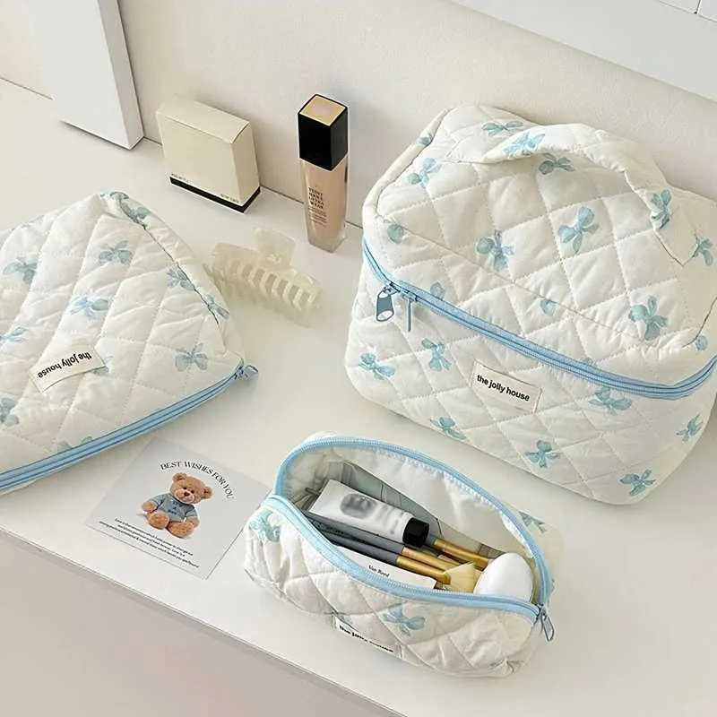 Große Kapazität Make-up Bogen Druck Kosmetik Verschiedene tragbare Organizer Tasche Reise WC braucht Y241023_voghion.com