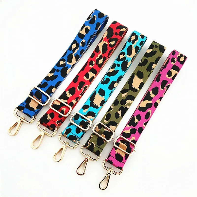 3.8cm Leopard Print Narrow Shoulder Strap Adjustable Womens Belts Replacement Bag Accessories 240805_voghion.com