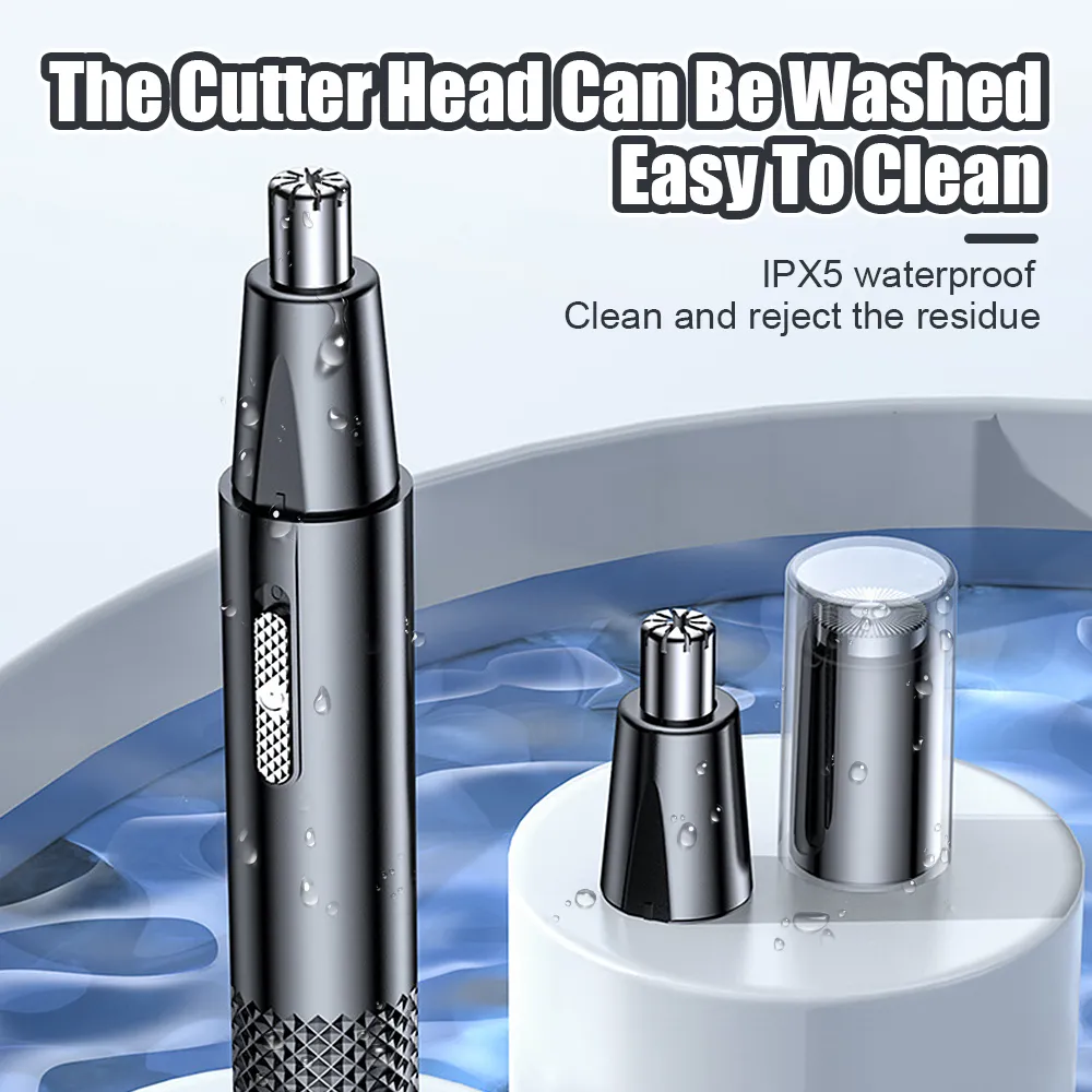 Tagliacapelli e rifinitore per naso unisex 2 in 1 - Lame lavabili e autoregolanti_voghion.com