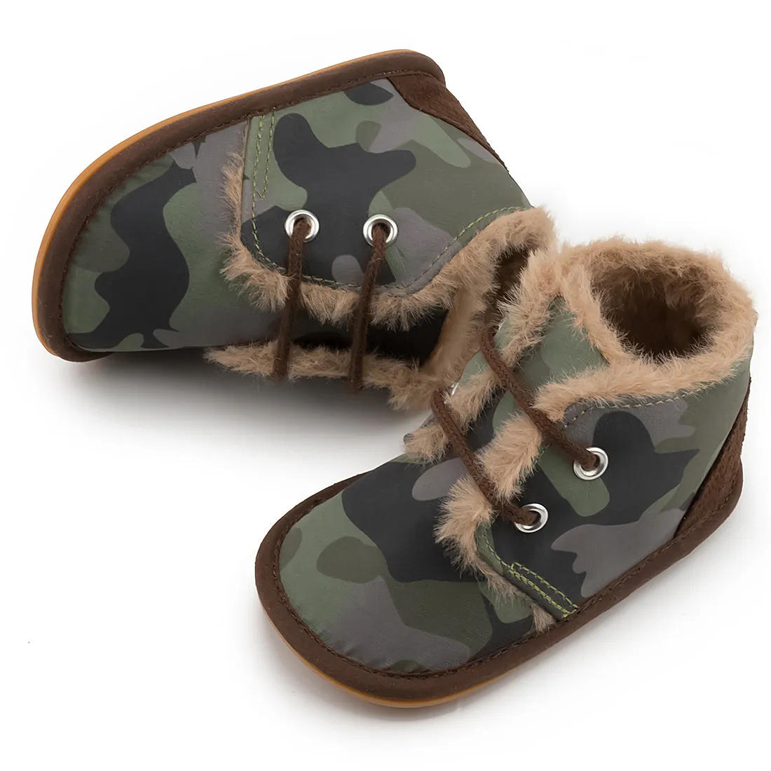 Botines de nieve de invierno para bebé, cálidos y esponjosos, Happysteps, botas para niño y niña, suela de goma, antideslizantes, suaves, para recién nacidos_voghion.com