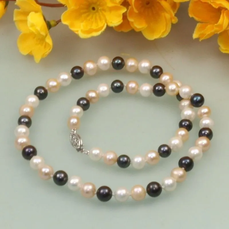 Süßwasserperlenkette Als Anhänger Für Damen Und Mädchen_voghion.com