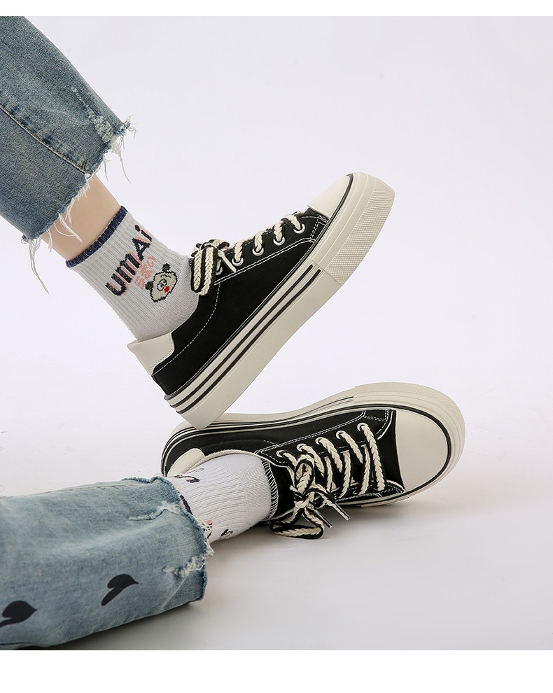 Canvas Damenschuhe, Ins Wind Tide Studentinnenschuhe, Herbst und Sommer Hunderte von Nischendesign Mode Vielseitig_voghion.com