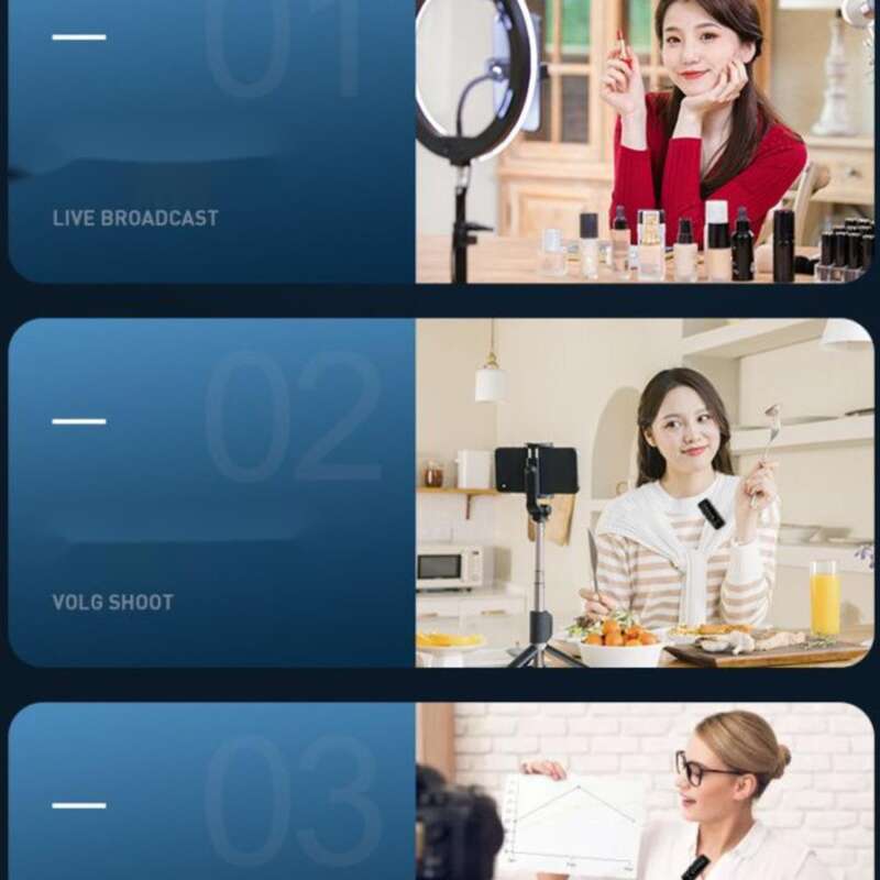 Shanshuis nye trådløse mikrofon, lavalier-lydkort, dedikert til livestream-vloggintervjuer og utendørs bruk_voghion.com