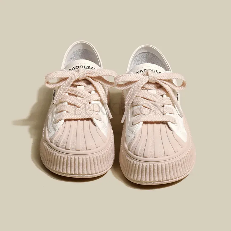 Casual White Women's Sneakers - Stylish Platform Running Shoes_voghion.com