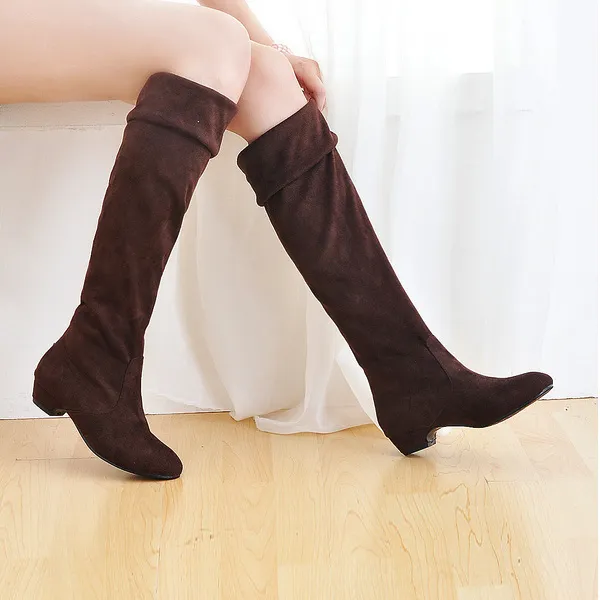 Grousshandel-2016 Nei Moud Séiss Damm Schong Héich Oberschenkel Knéi Hierscht Wanter Iwwer-de-Knéi Casual Plus Gréisst Stiwwelen Fir Fraen_voghion.com