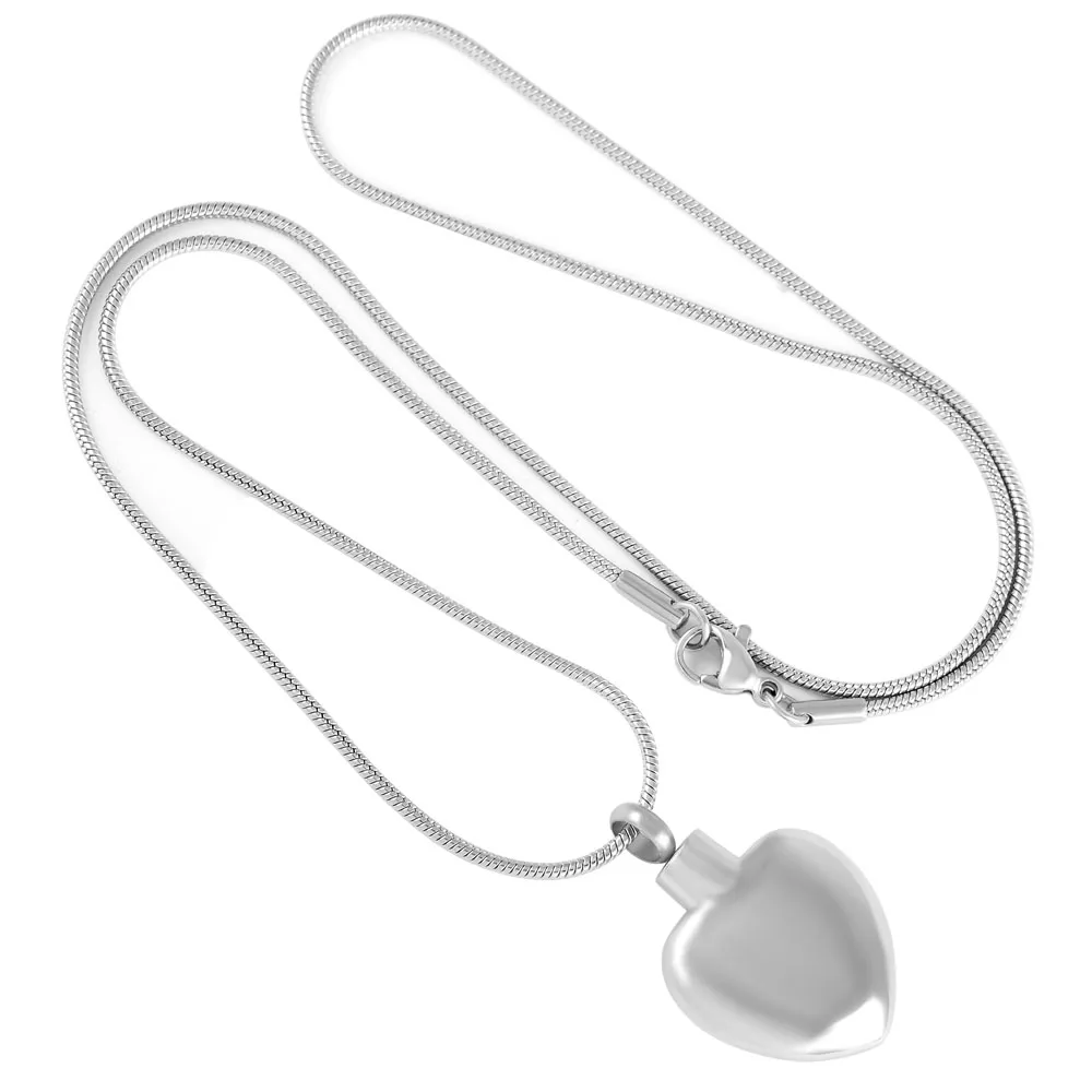 Pendant Necklaces CMJ8408 Blank Heart Stainless Steel FASHION Women Necklace Cremation Urns Lockets For Ashes_voghion.com