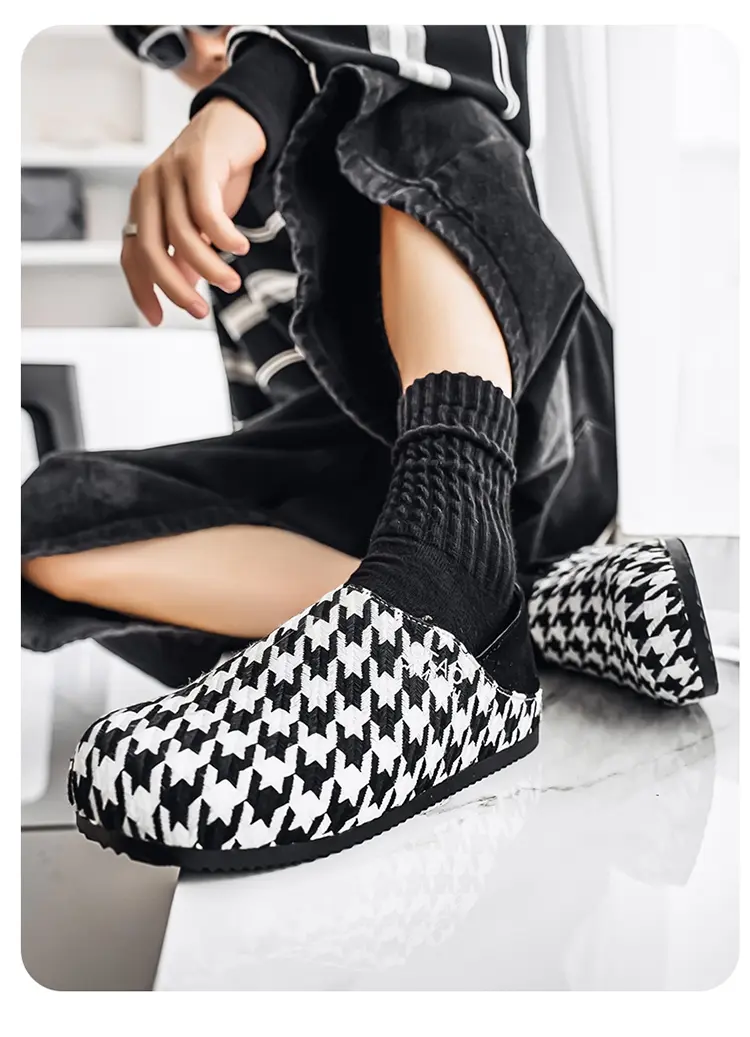 Mules décontractées pour homme chaussures confortables tendances_voghion.com