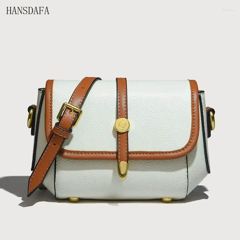 Borse da sera Borsa a tracolla in vera pelle di alta qualità per le donne 2024 Borsa da donna in mucca di colore solido_voghion.com