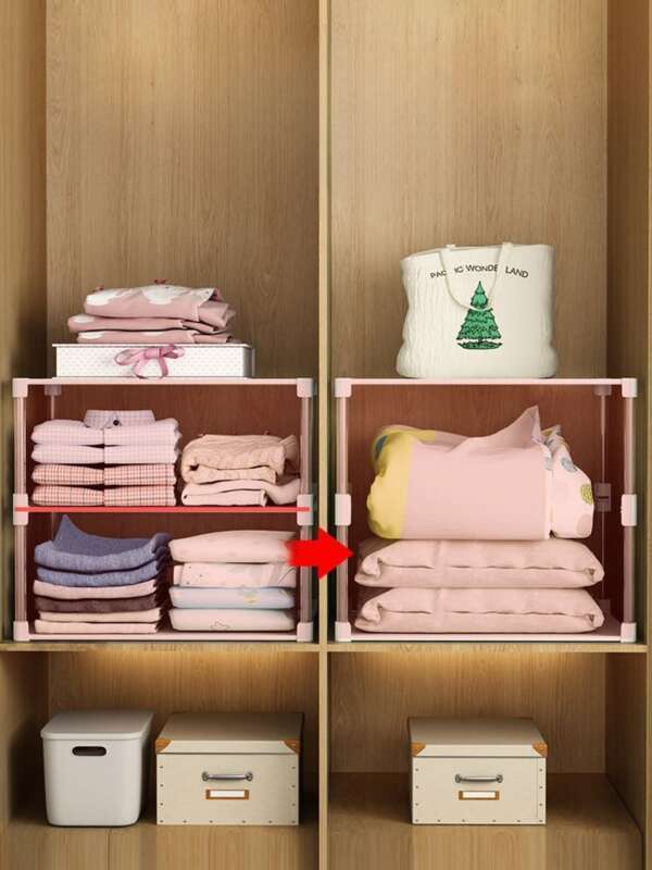 【 31000 Positive Reviews 】 Storage Rack, Layered Movable Universal Shelf, Dormitory Storage Wardrobe Partition, Clothing_voghion.com