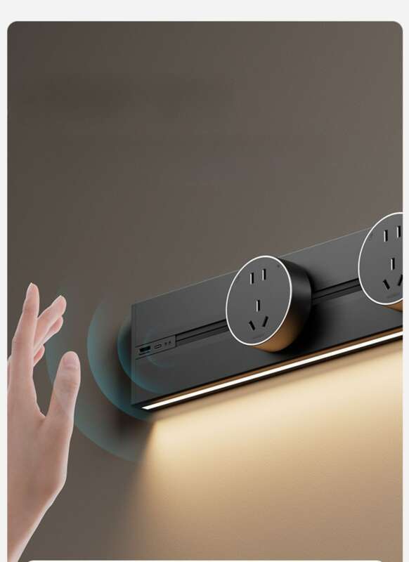 【Protección ocular con alta reproducción de color】 Riel con luz de inducción USB-C para cocina, sala de estar, hogar, deslizante móvil_voghion.com