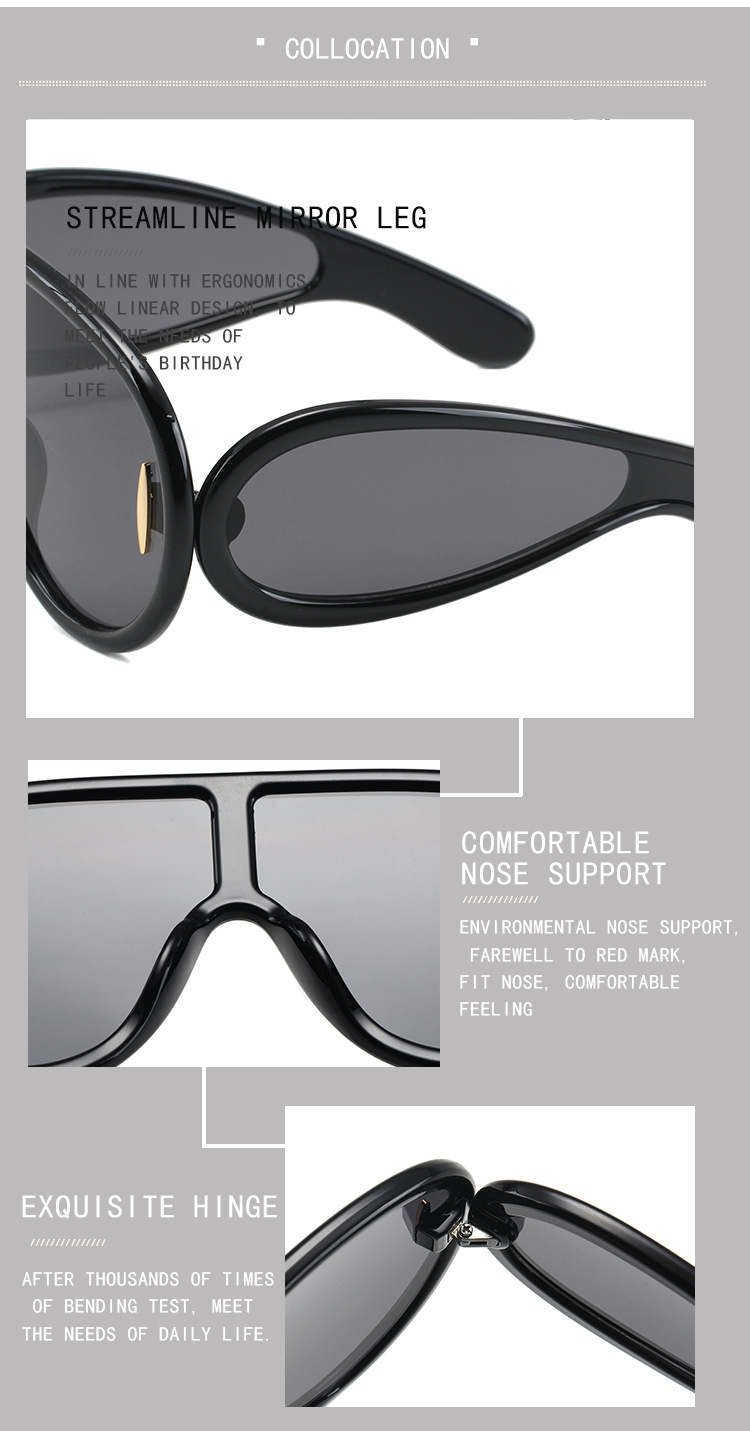 Irregular Trend Oversized Toad Sunglasses – Hip Hop Style Personality Eyewear Fashion Trends Hot-selling_voghion.com