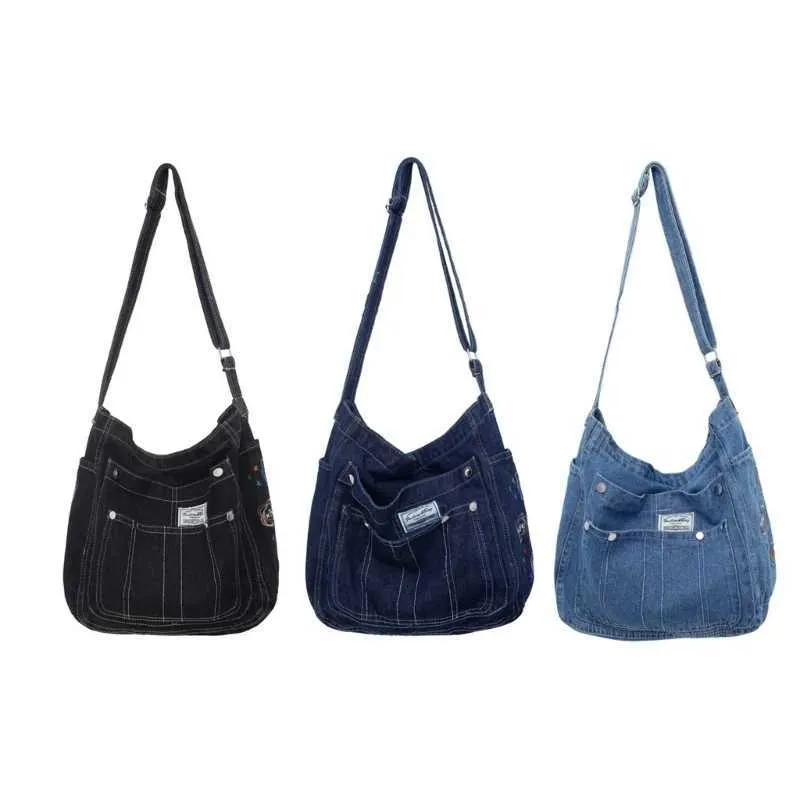 Elegante borsa a tracolla in tela, alla moda e resistente, con tracolla regolabile, per pendolari, ragazze e donne_voghion.com