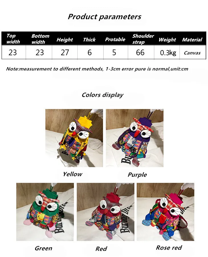 Zaini per bambini Moda Novità Autunno Inverno Bambini Spalle retrò da clown Studenti Borse da scuola Ragazze adolescenti Cartoni animati_voghion.com