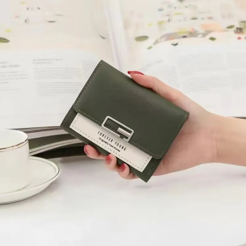 Süße Mini Mode Frauen Designer Leder Geldbörse weibliche Haspe Brieftasche_voghion.com
