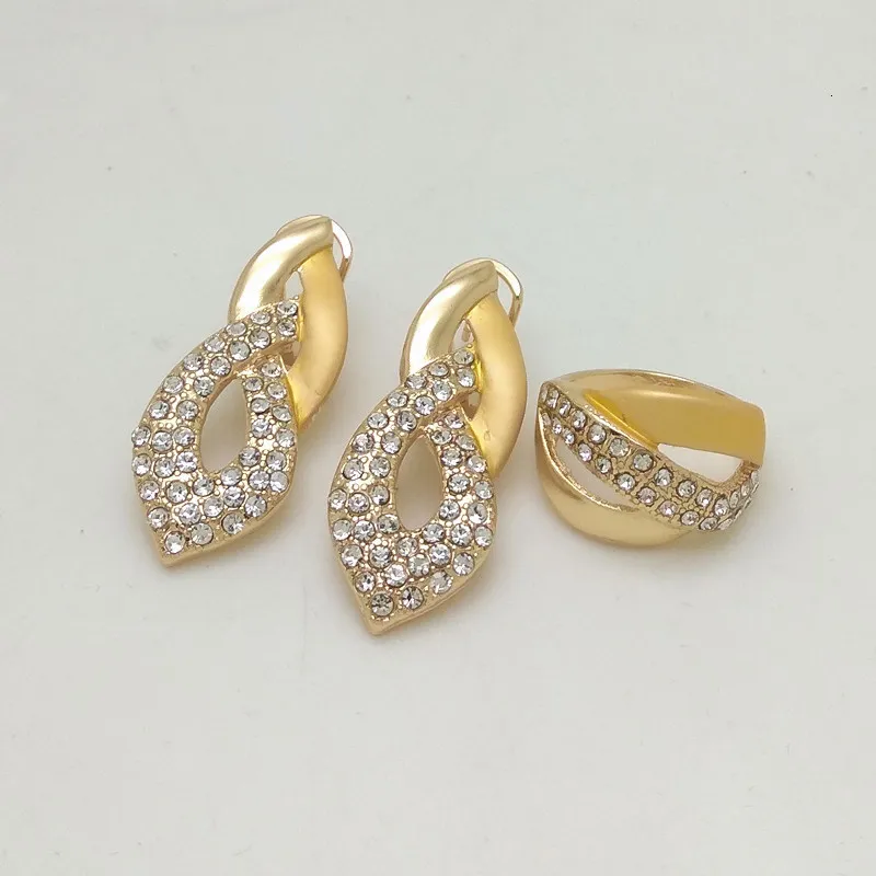 Koninkrijk Ma India Ketting Oorbel Ring Armband Voor Vrouwen Cadeau Afrikaanse Bruids Bruiloft Cadeaus Sieraden Sets Goud Kleur Groot_voghion.com