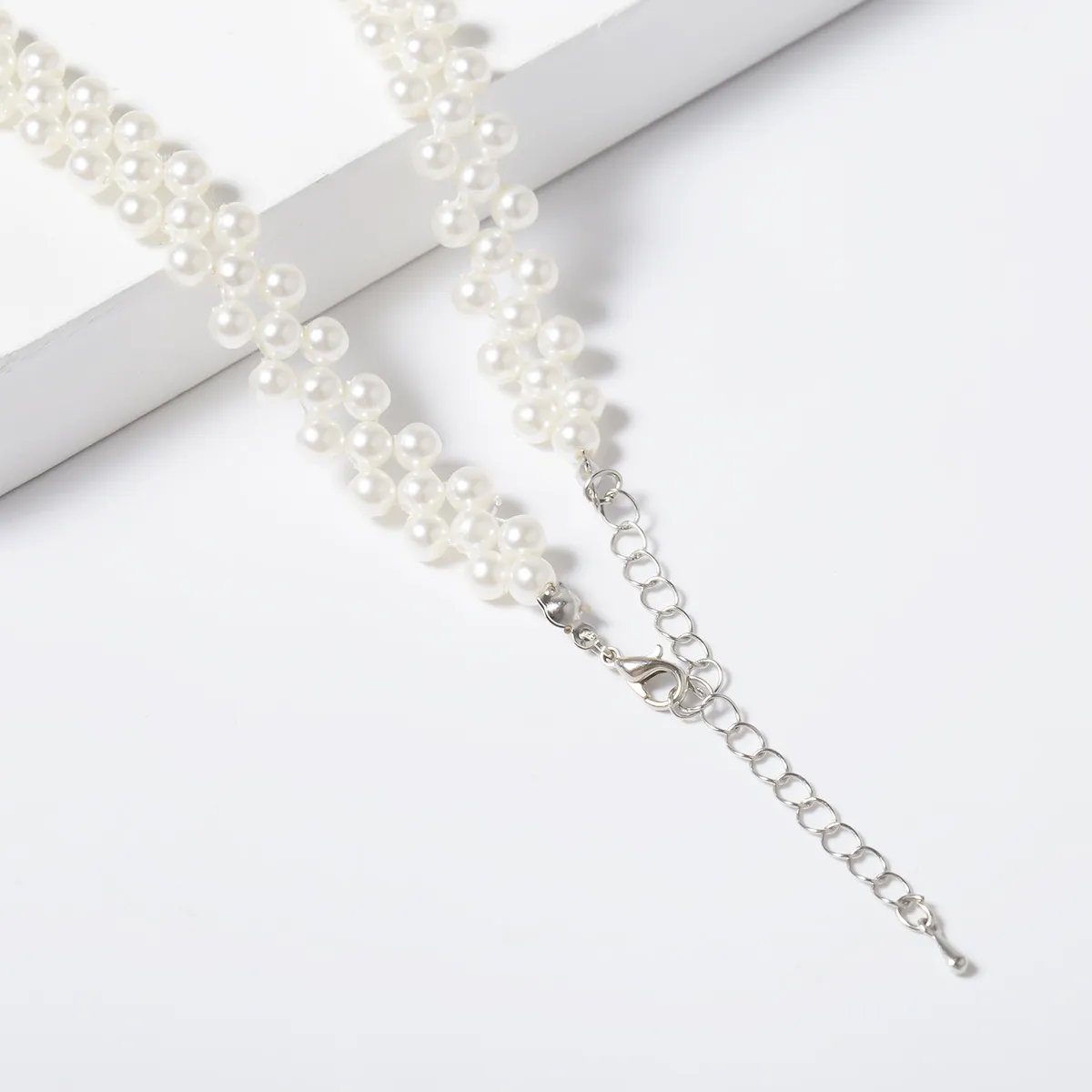 Chaînes Bijoux transfrontaliers Collier de perles de mode Collier court en perles géométriques élégant fait à la main Collares Para Mujer_voghion.com