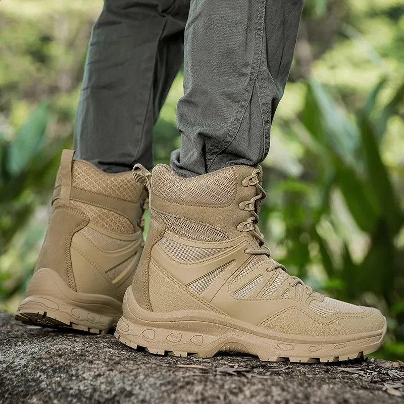 Tactical Hiking Boots For Men Waterproof Camouflage Safety Shoes_voghion.com