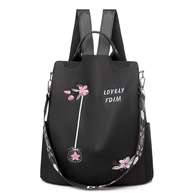 Wasserdichter Oxford Rucksack Weibliche Stickerei Rucksäcke Große Kapazität Reisetaschen Neue Schüler_voghion.com