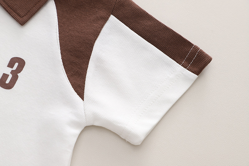 Summer Two-piece Set For Boys Cotton Short Sleeve Top And Shorts_voghion.com