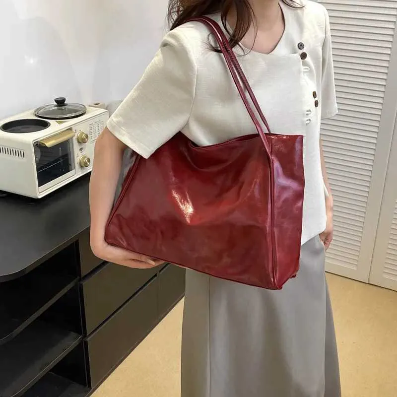 Mode Handtasche lässig Schulter 2023 Sommer Neue Tasche Frauen retro Trend Große Kapazität FemaleC241128_voghion.com