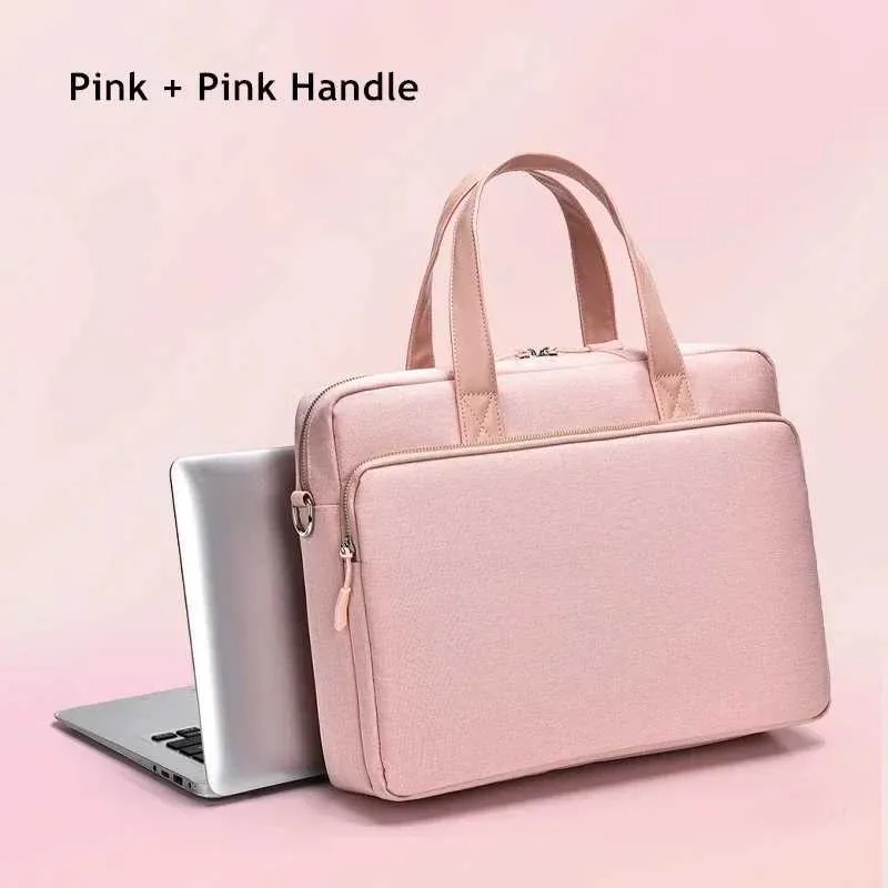 Geantă de laptop rezistentă la șocuri 14/15/16 inch geantă de mână servietă bărbat/doamnă husă de umăr pentru carte notebook tabletă PC Ba241107_voghion.com