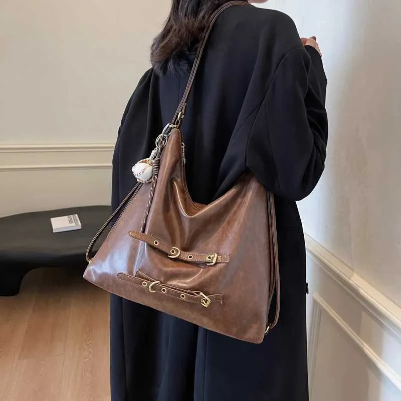 Damen Casual Schulter Multifunktionale Praktische Große Kapazität Damen Handtasche Reißverschluss Einkaufs Umhängetasche Y241216_voghion.com