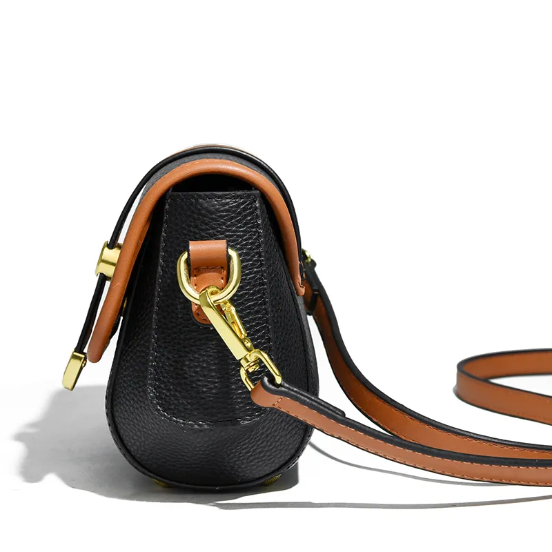 Borse da sera Borsa a tracolla in vera pelle di alta qualità per le donne 2024 Borsa da donna in mucca di colore solido_voghion.com