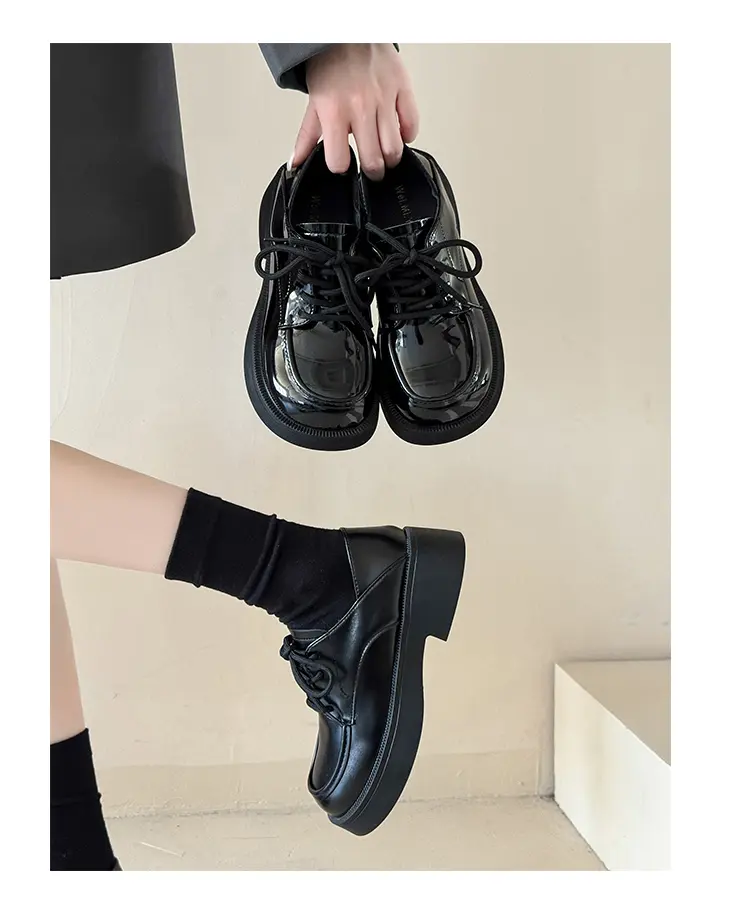 Loafers Neue Mary Jane Ein-pedal Kleine Lederschuhe Einzelne Schuhe_voghion.com