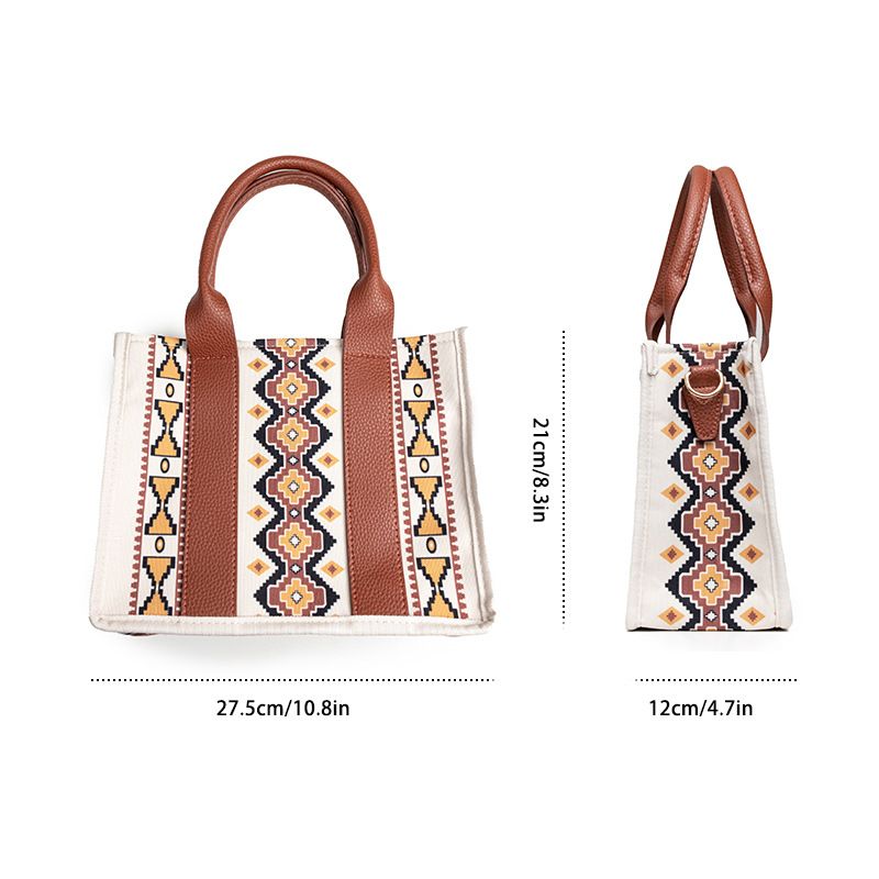 Western Geldbörse Damen Tragetasche Schultertasche Bohemian Aztec Handtasche_voghion.com