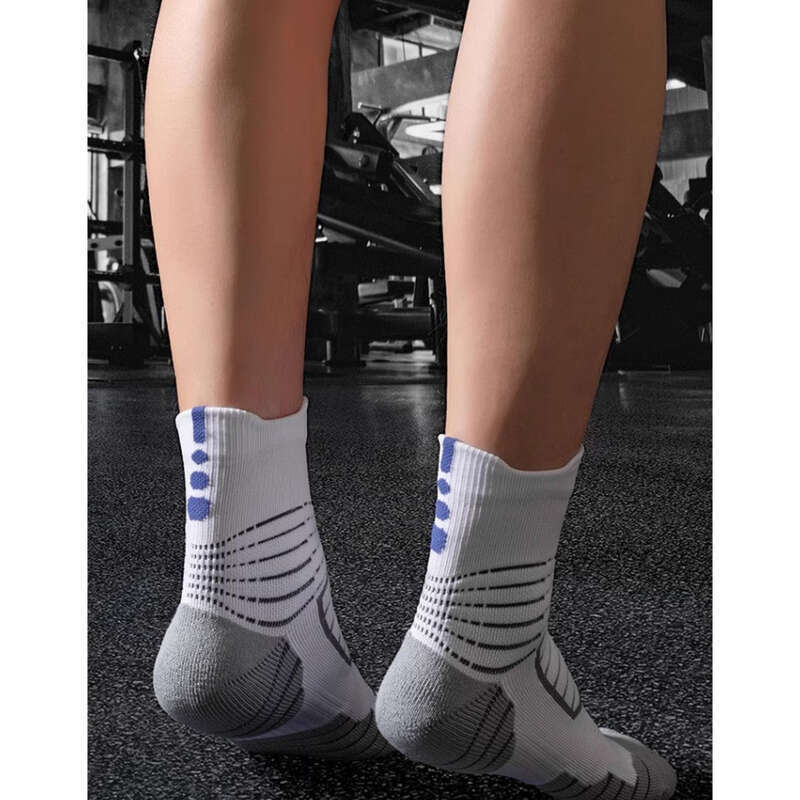 Sports Socks Men, Spring Autumn Styles, Mid Tube Sweat Absorbing And Anti Slip Towel Bottom, Specifically Designed For_voghion.com