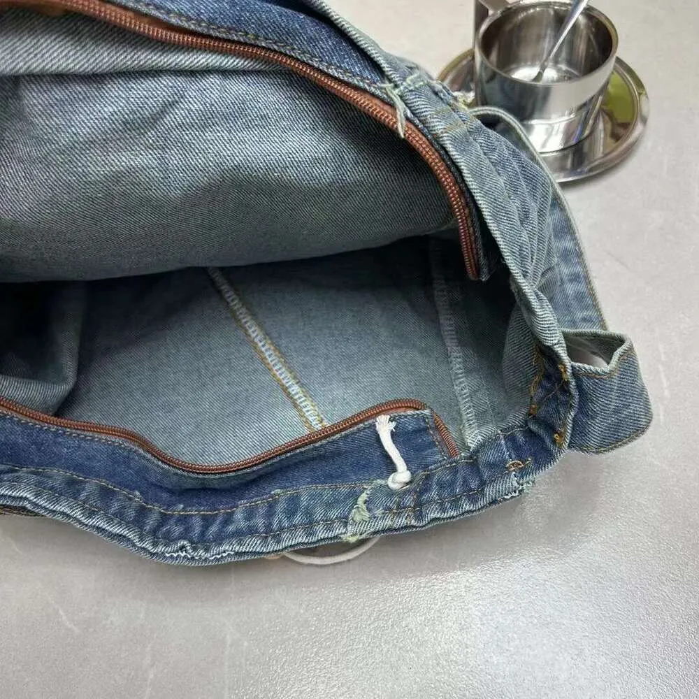 Sacs fourre-tout messager en denim vintage pour femmes, sacs à main et sacs à main de créateur 2023, nouveauté en bois, pompon perlé, grande bandoulière_voghion.com