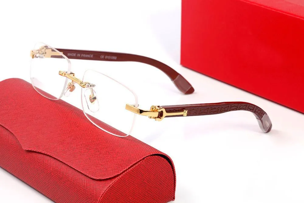 Fashion Designer Sunglasses for Women Mens High Quality Outdoor Drive Sunglass Beach Rectangular Sier Frameless Black_voghion.com