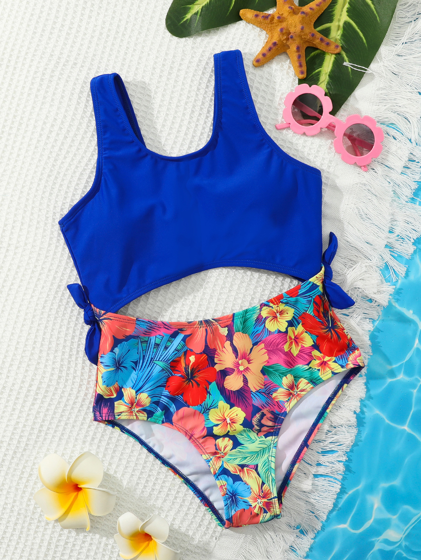Mother&Kids Swimsuit bikini split floral swimsuit_voghion.com