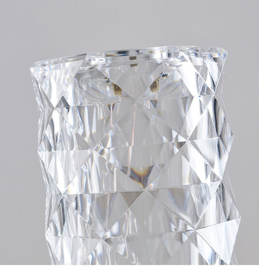 LED Crystal Table Bedroom Atmosphere Lamp Rose Projector USB Touch Night Light Decorative Lights for Room Decor_voghion.com