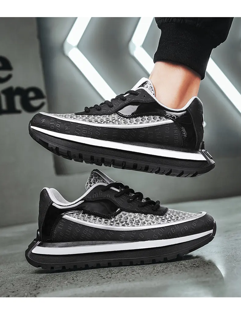 Forrest Gump Sneakers Uomo Scarpette Bianche Versatili Suole Spesse_voghion.com