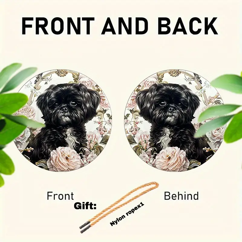 8" Shih Tzu Sonnenfänger - 2D-Fensterdekor aus Acryl. Perfekt für Veranda/Schlafzimmer/Wohnzimmer. Einzigartiges Geschenk zum Thema Haustier._voghion.com